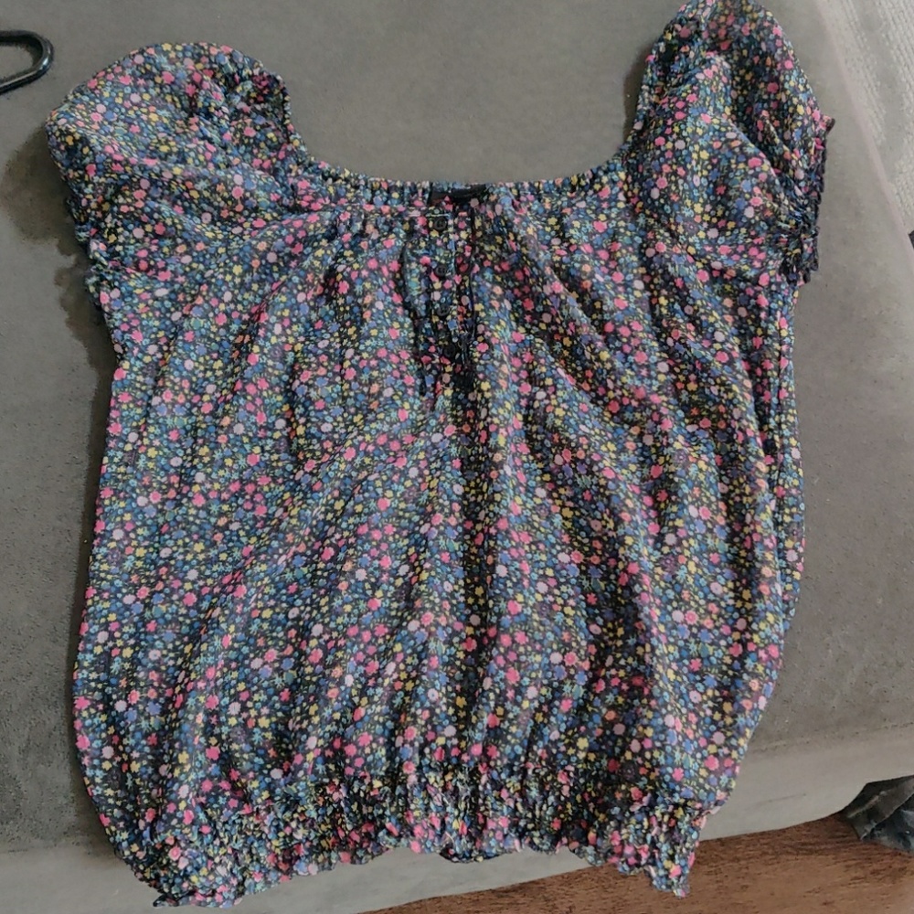 Cute sheer floral top